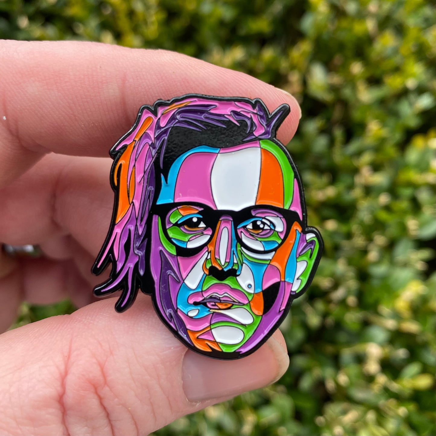 Maynard James Keenan - MJK - Pop Art style Enamel Pin- TOOL, APC, Puscifer - 1 1/2”