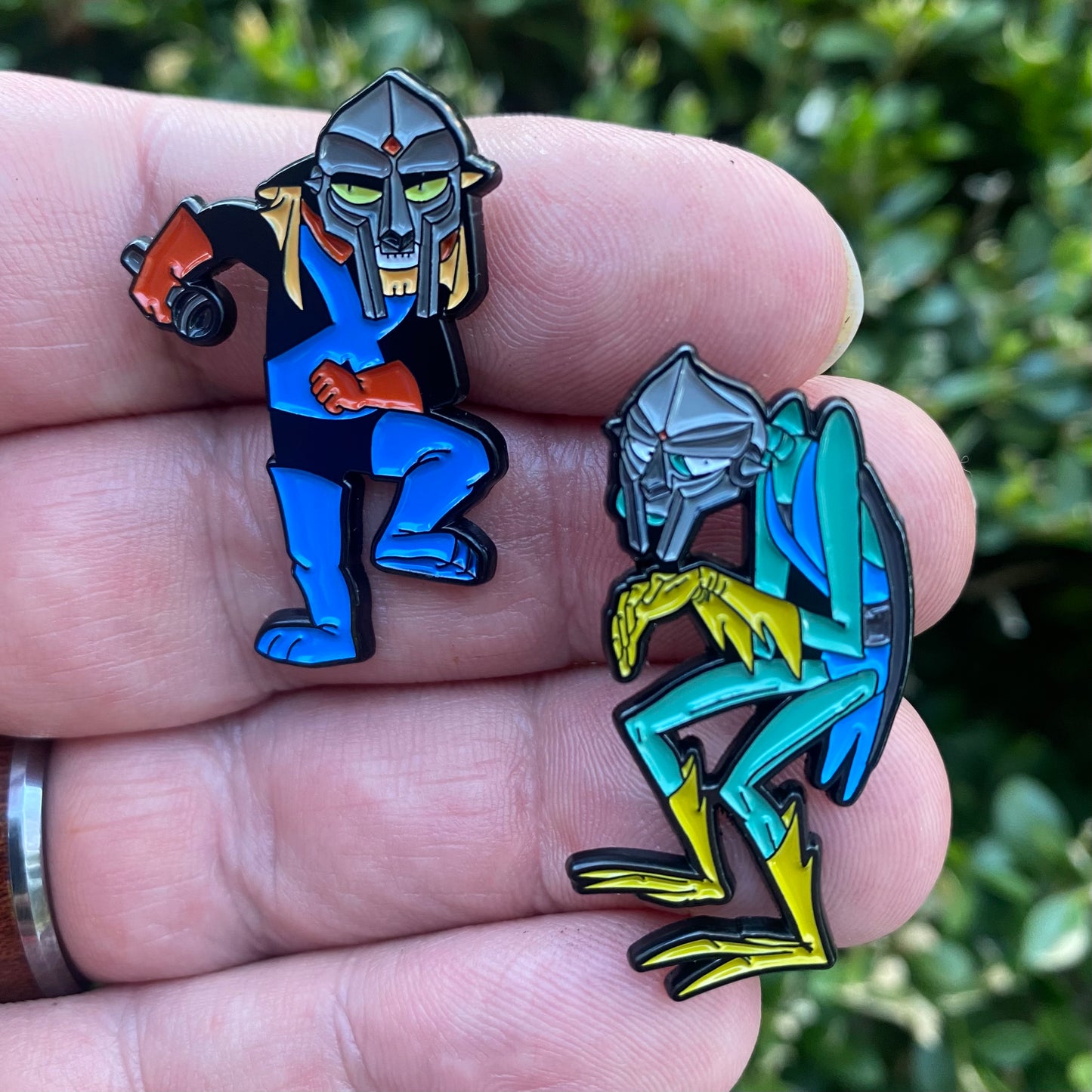 Council of DOOM Enamel Pin Set - MF Brak and MF Zorak - MF DOOM X Space Ghost Mashup
