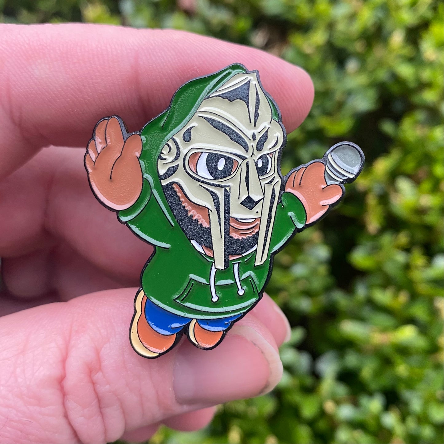 SuperVillain Enamel Pin - MF DOOM x Super Mario Bros Mashup Pin