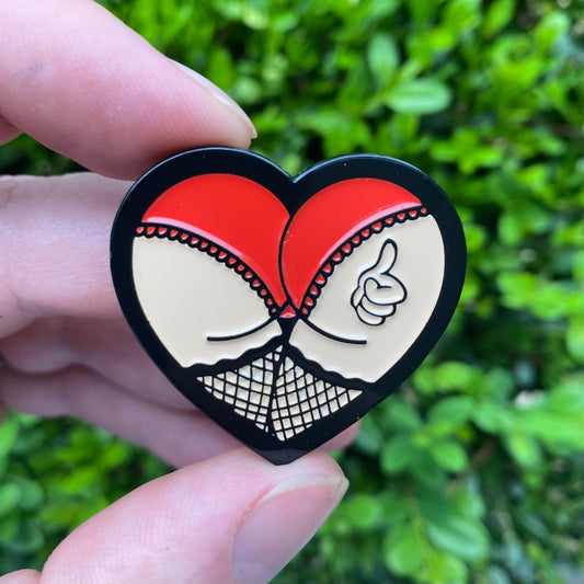 Mac Miller - Lucky A$$ Bitch Enamel Pin - 1 1/2” - Macadelic